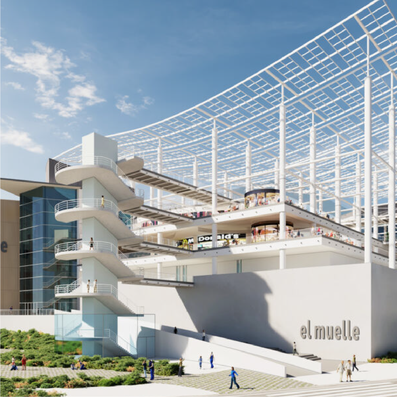 Vista del centro comercial El Muelle en Las Palmas de Gran Canaria – Arker