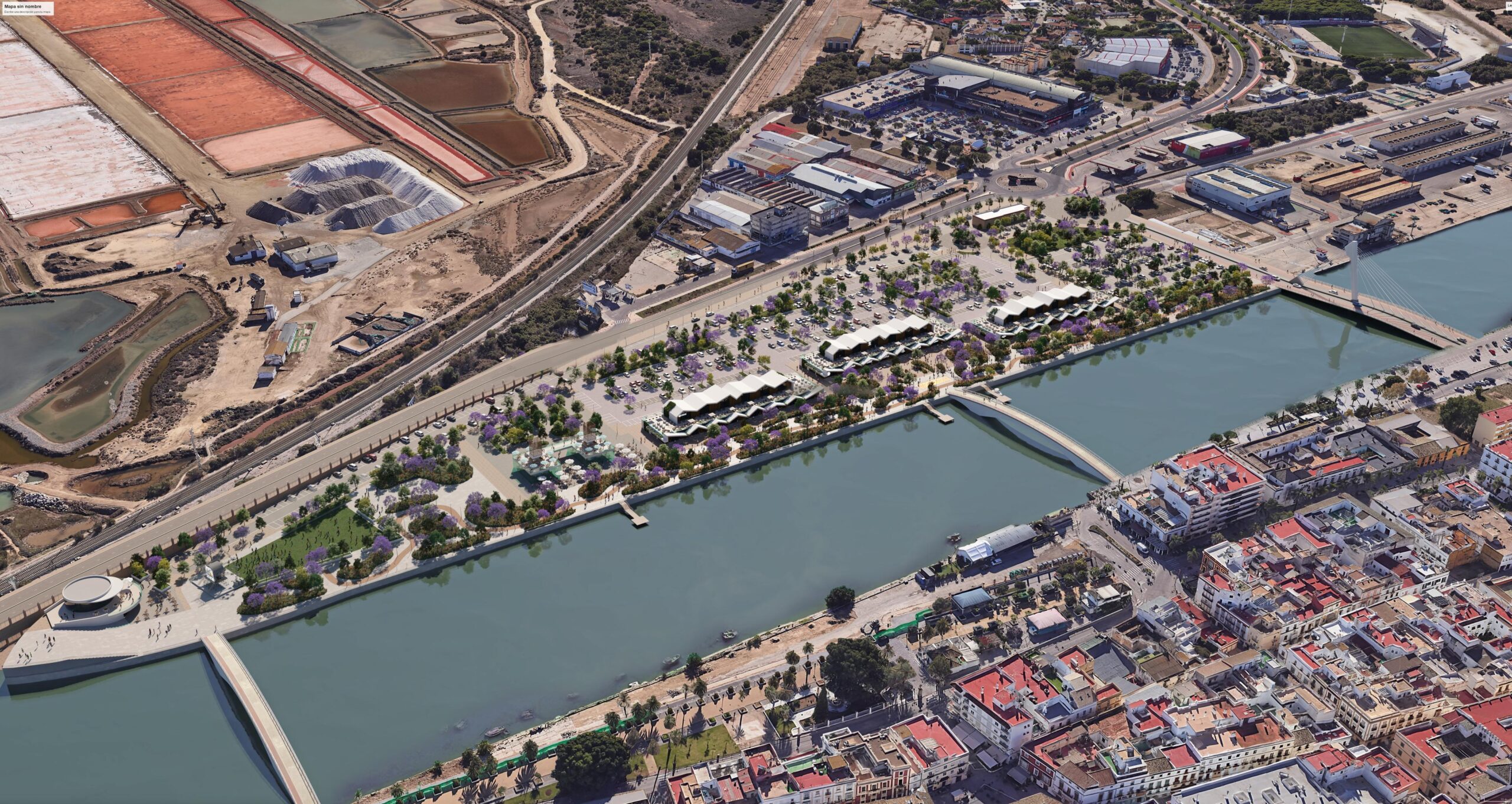 Vista 2 del centro comercial Ríomarina en Huelva – Arker