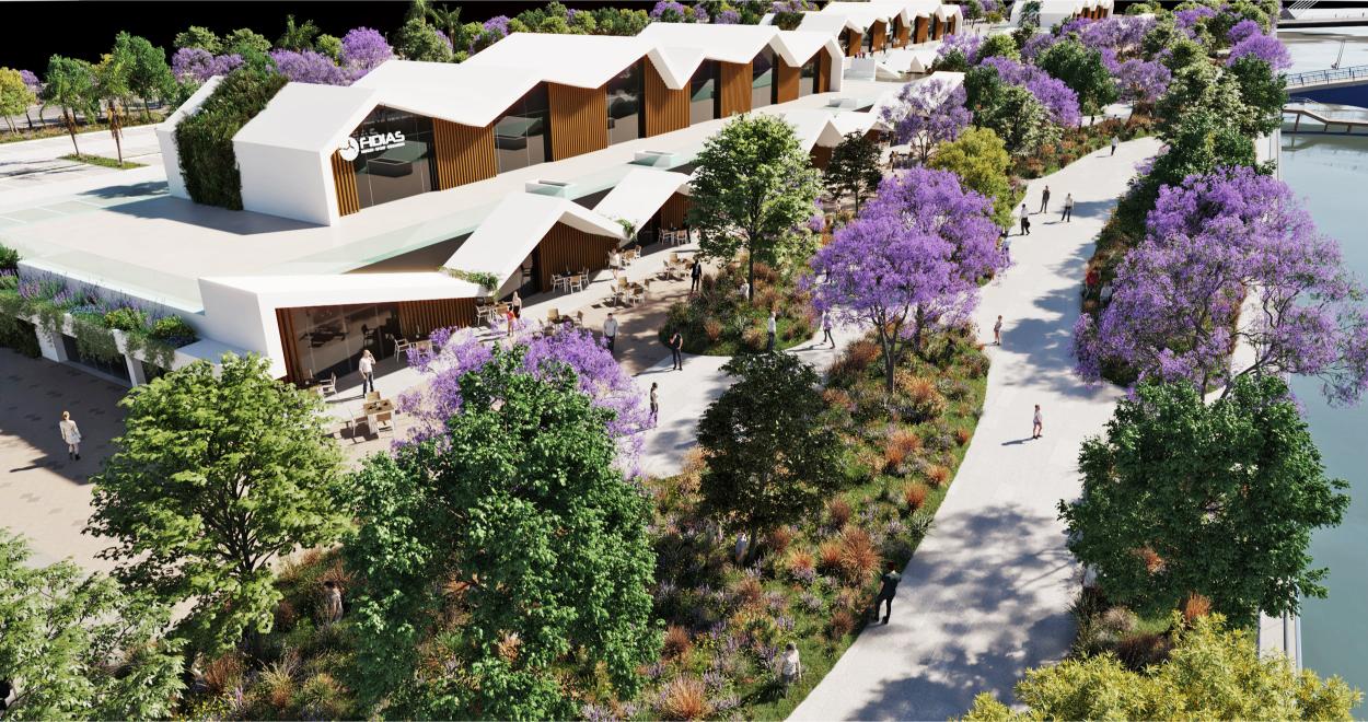 Vista 6 del centro comercial Ríomarina en Huelva – Arker